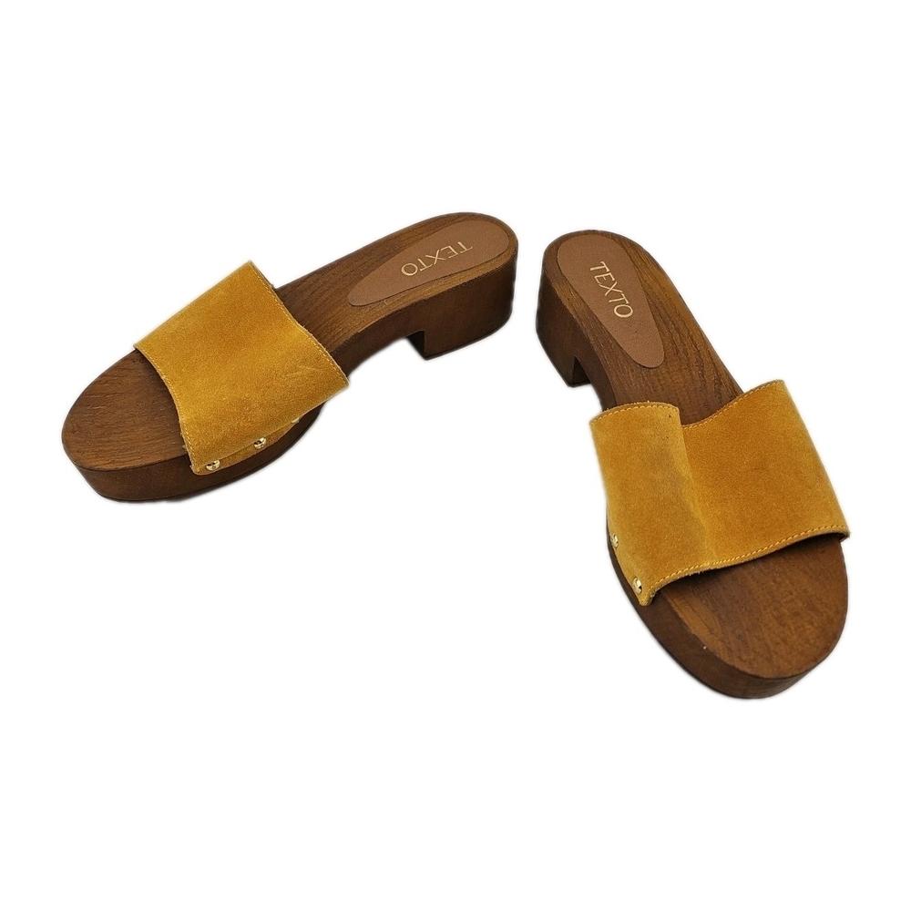 Texto Suede Slides Made in Italy EU 40 US 7